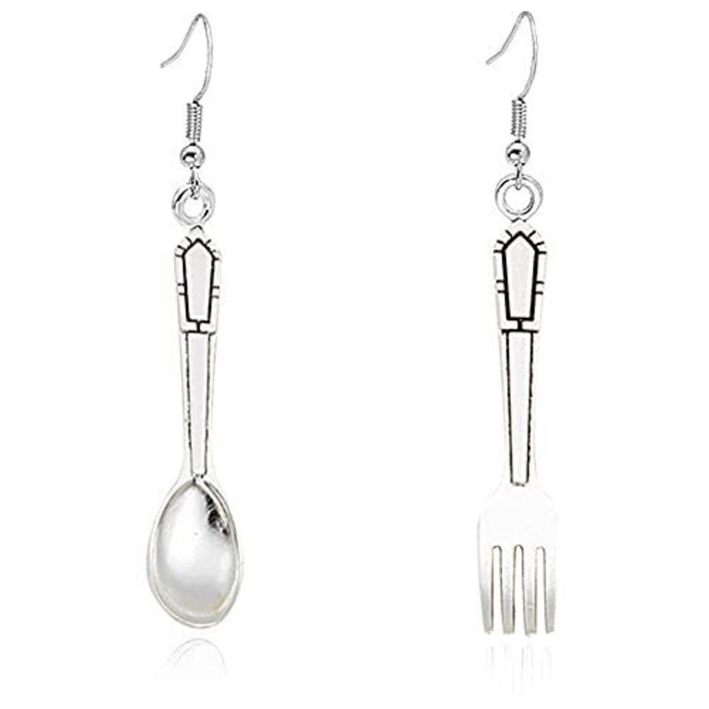 7517 CHUNYANAN Vintage Creativity Tableware Spoon Fork Asymmetry Dangle